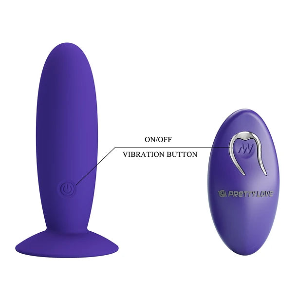 Tapón Anal Vibrador con Base de Succión – 12 Funciones