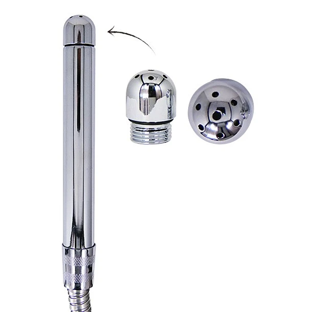 🚿 Ducha Anal Metálica con 3 Cabezales – Higiene Íntima