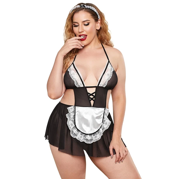 Disfraz de Mucama Una Pieza