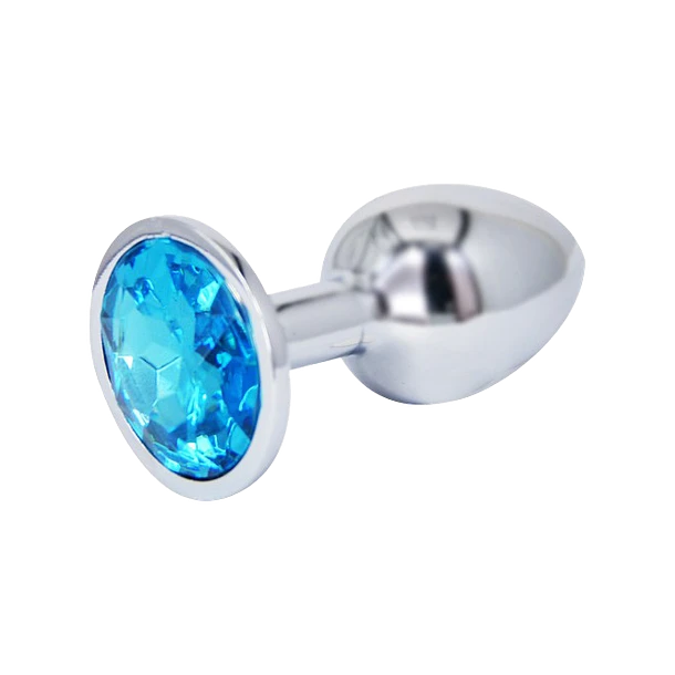 💎 Mini Plug Anal Joya Celeste – Elegancia en Tamaño S