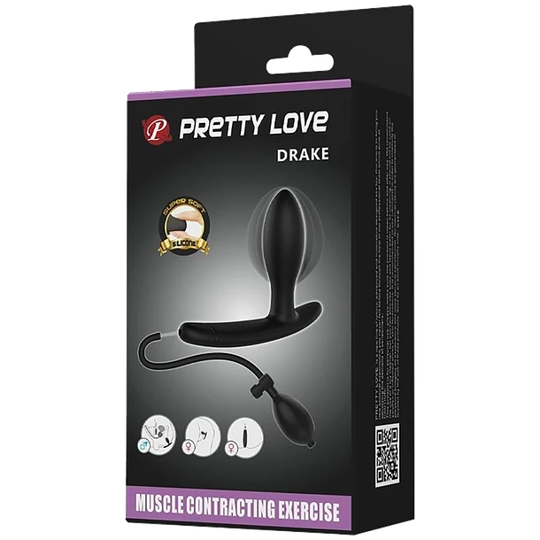 Plug Anal Inflable Negro – Control y Placer Personalizado