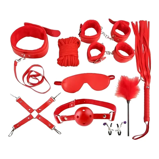 🔥 Set BDSM 10 Piezas – Kit Completo de Dominación y Juego de Rol