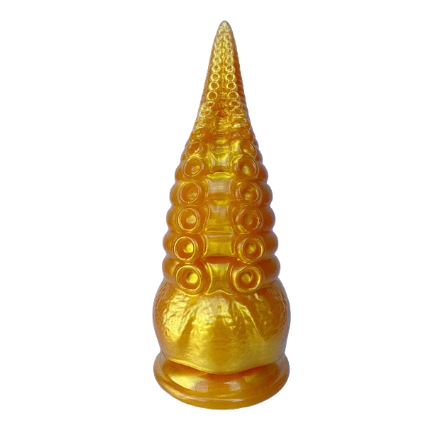 Dildo Tentáculo Dorado – Entrada Suave, Placer Salvaje 20 cm