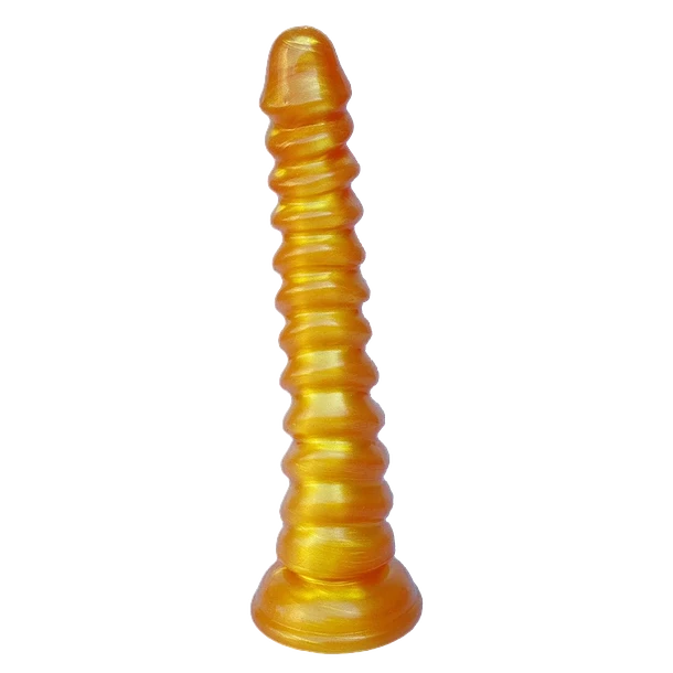 Dildo Reptil Dorado –  Textura Salvaje 20 cm