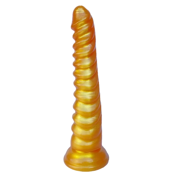 Dildo Reptil Dorado –  Textura Salvaje 20 cm