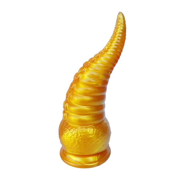 Dildo Tentáculo Dorado – Entrada Suave, Placer Salvaje 20 cm