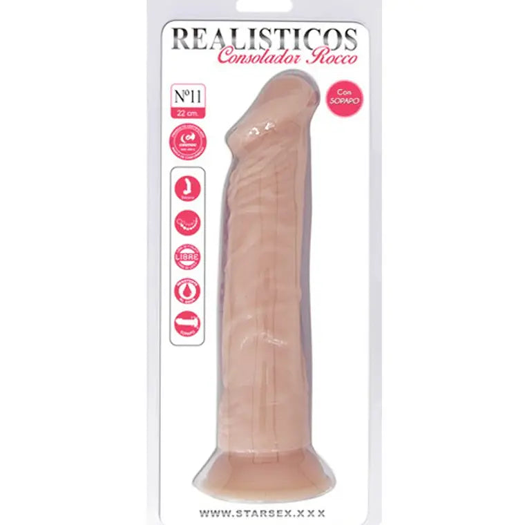 Dildo Rocco N°11 Starsex 🍑🔥 con ventosa venas XL