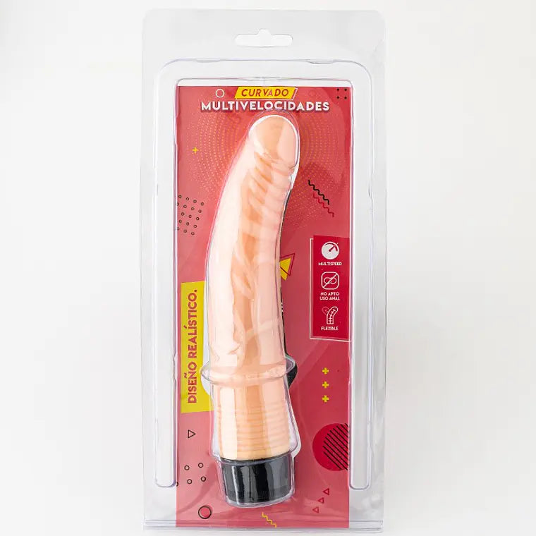 💫 Vibrador Curvo Regulable – Estimulación Punto G en Silicona Flexible