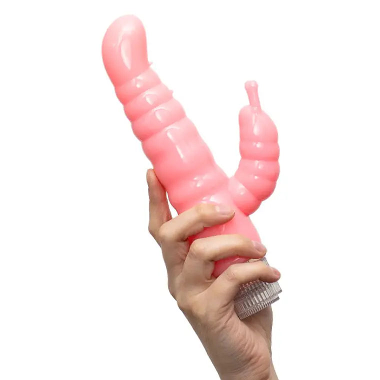 🐛 Vibrador Oruga Doble Estimulación – Flexible, Texturizado y Sensual