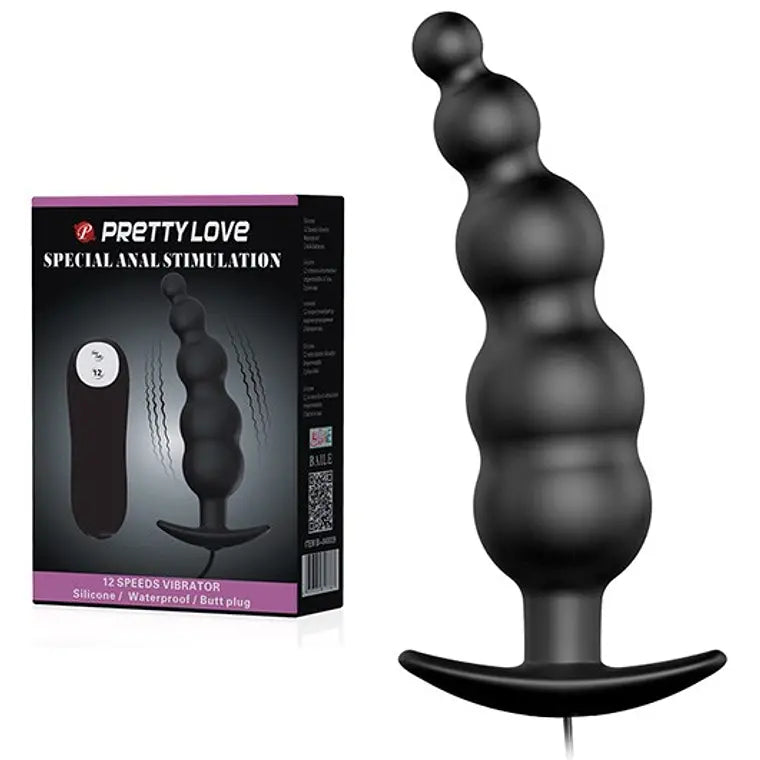Plug Anal Vibrador Pretty Love – Estimulación Progresiva que Sorprende
