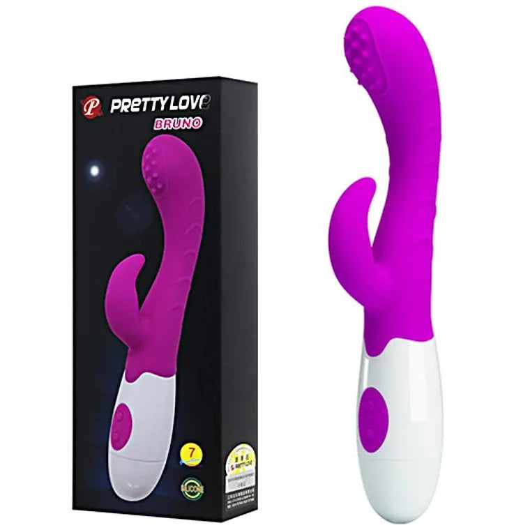 Vibrador Bruno Pretty Love – Doble Estimulación, Doble Intensidad