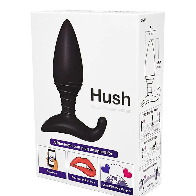 🔥 Hush – Plug Anal Vibrante Bluetooth