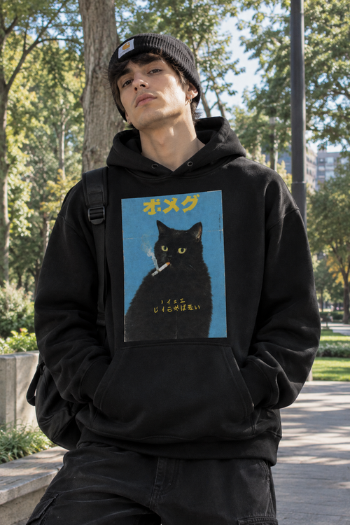 Hoodie Poleron Cat Fumarola