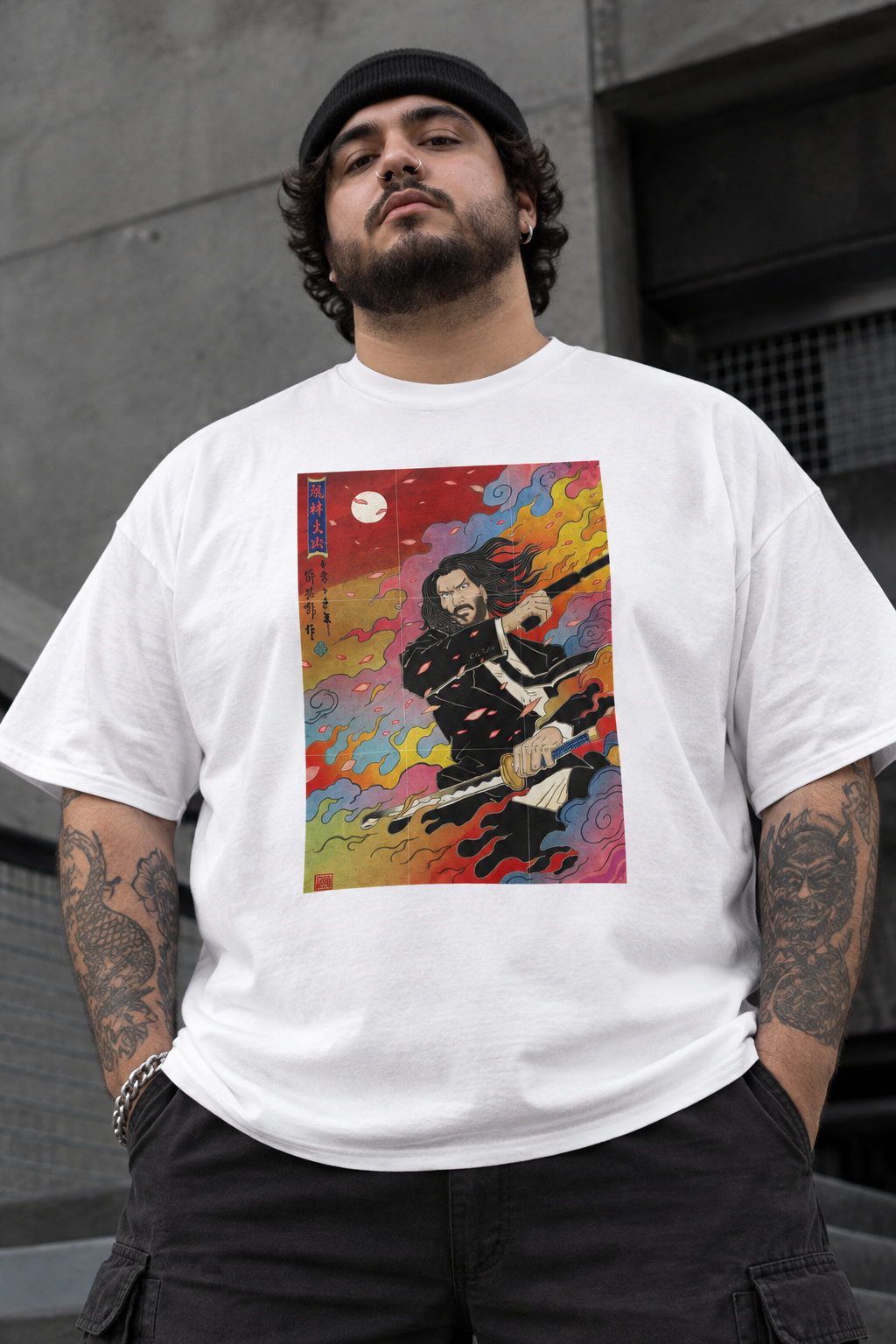 Polera Jhon Wick Ukiyo-e