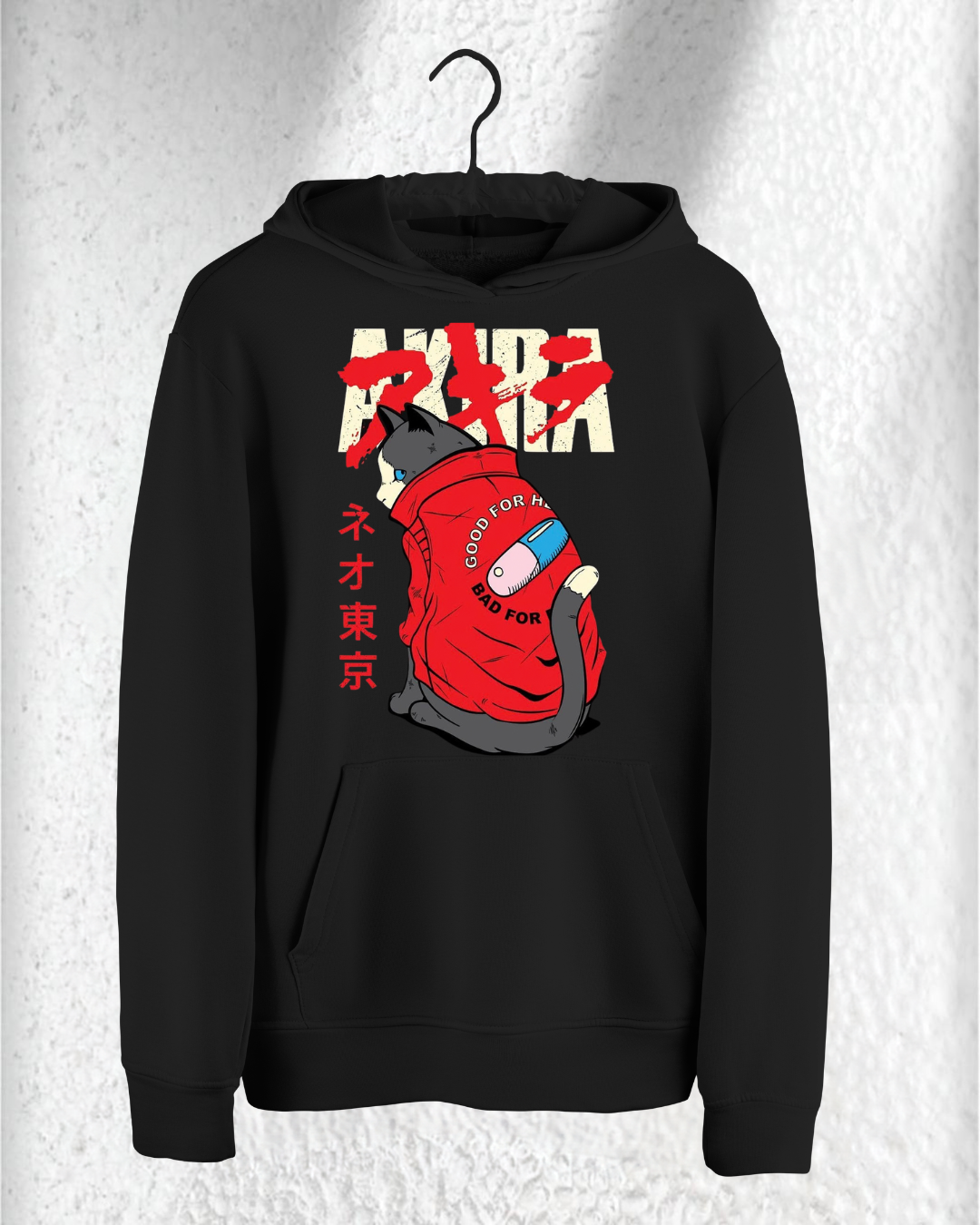 Hoodie Poleron Akira Cat