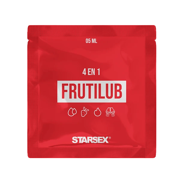 Sachet Lubricante 4 en 1 FrutiLub 5ml - El Baúl del deseo